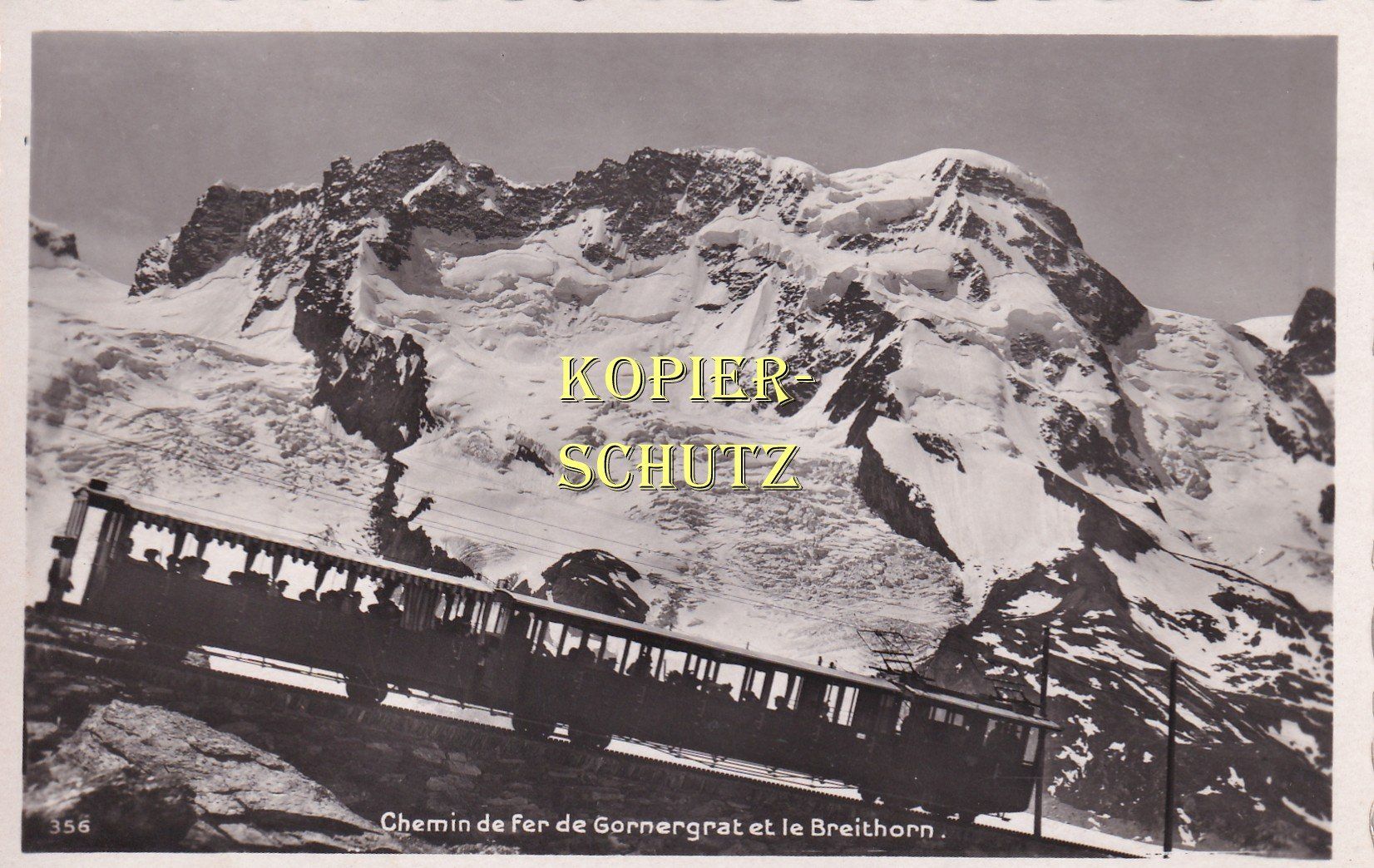 Cartoline postali: Zermatt - Chemin de Fer de Gornergrat et le Breithorn /bb – Usato da Hombrechtikon venduto da Rudolf07