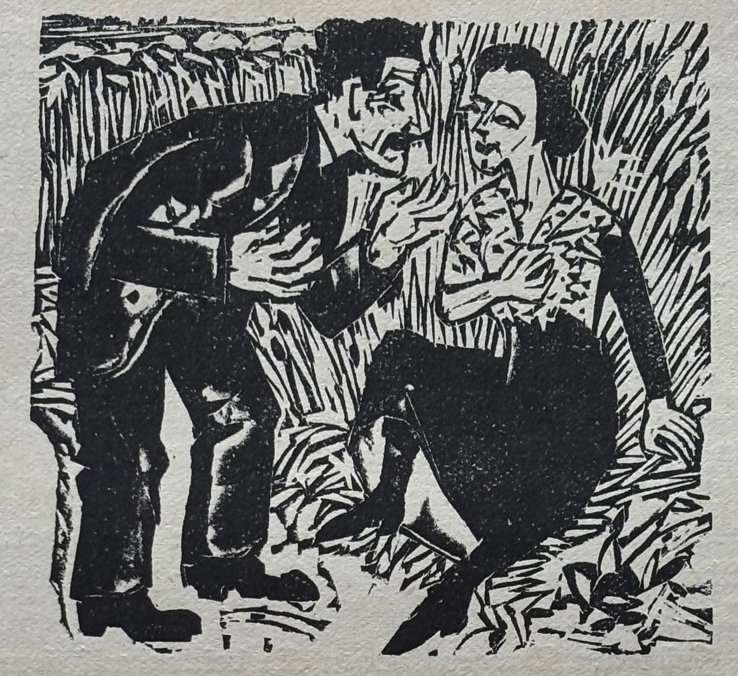 Xilografie: Ernst Ludwig Kirchner, Holzschnitt,1923, Expressionismus,TOP – Usato da Frauenfeld venduto da Merk52