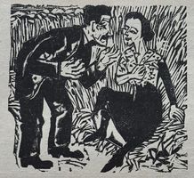 Ernst Ludwig Kirchner, Holzschnitt,1923, Expressionismus,TOP