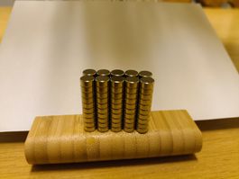 15 Stück Neodym-Magnete 6×3 mm — Stark, Rund, Neu