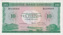 Ireland Ulster Bank 10 Pounds 1988
