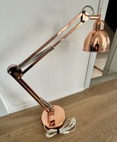 Schreibtischlampe Gelenkarm Metall roségold 