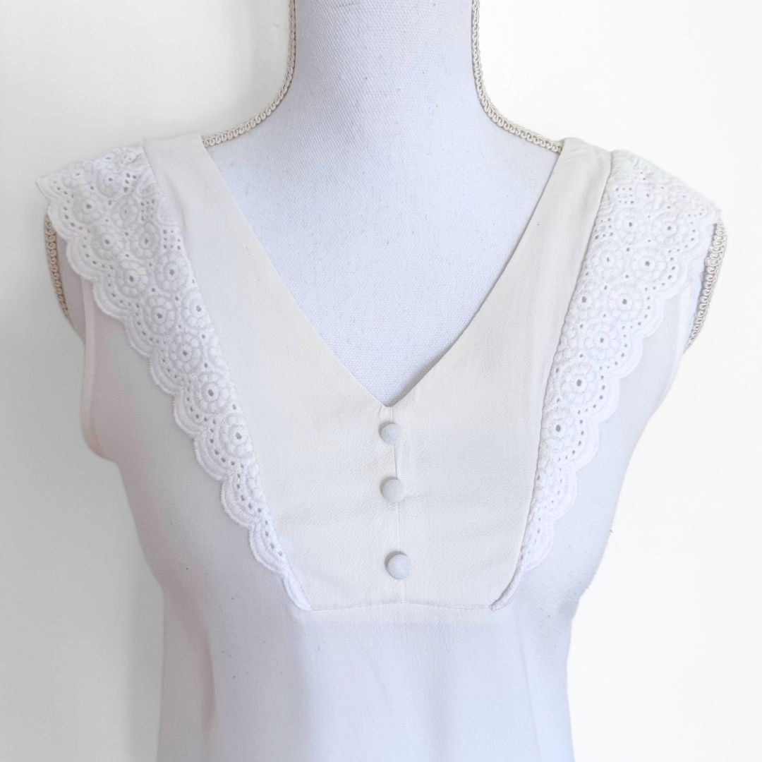 Nafnaf Tops: NAF NAF Top Blanc - Taille XS – Gebraucht aus Vevey von secondlifevevey 1