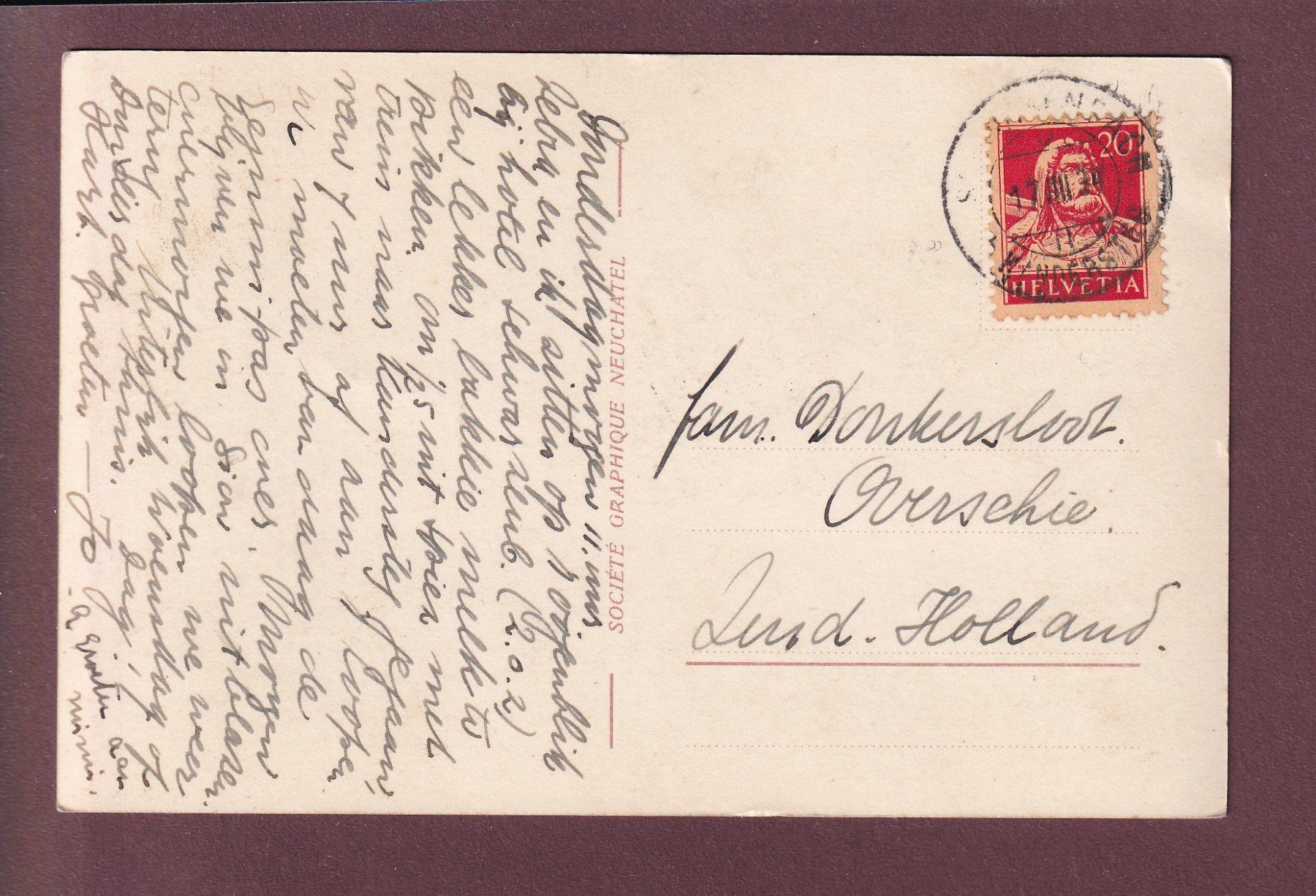 Cartoline postali: GEMMI - Hotel Schwarenbach - 1934 – Usato da Pully venduto da nicecards 1