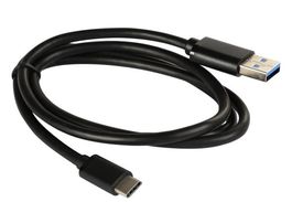 1.2m USB C to USB A Cable Fast Charging Data Sync SCHWARZ