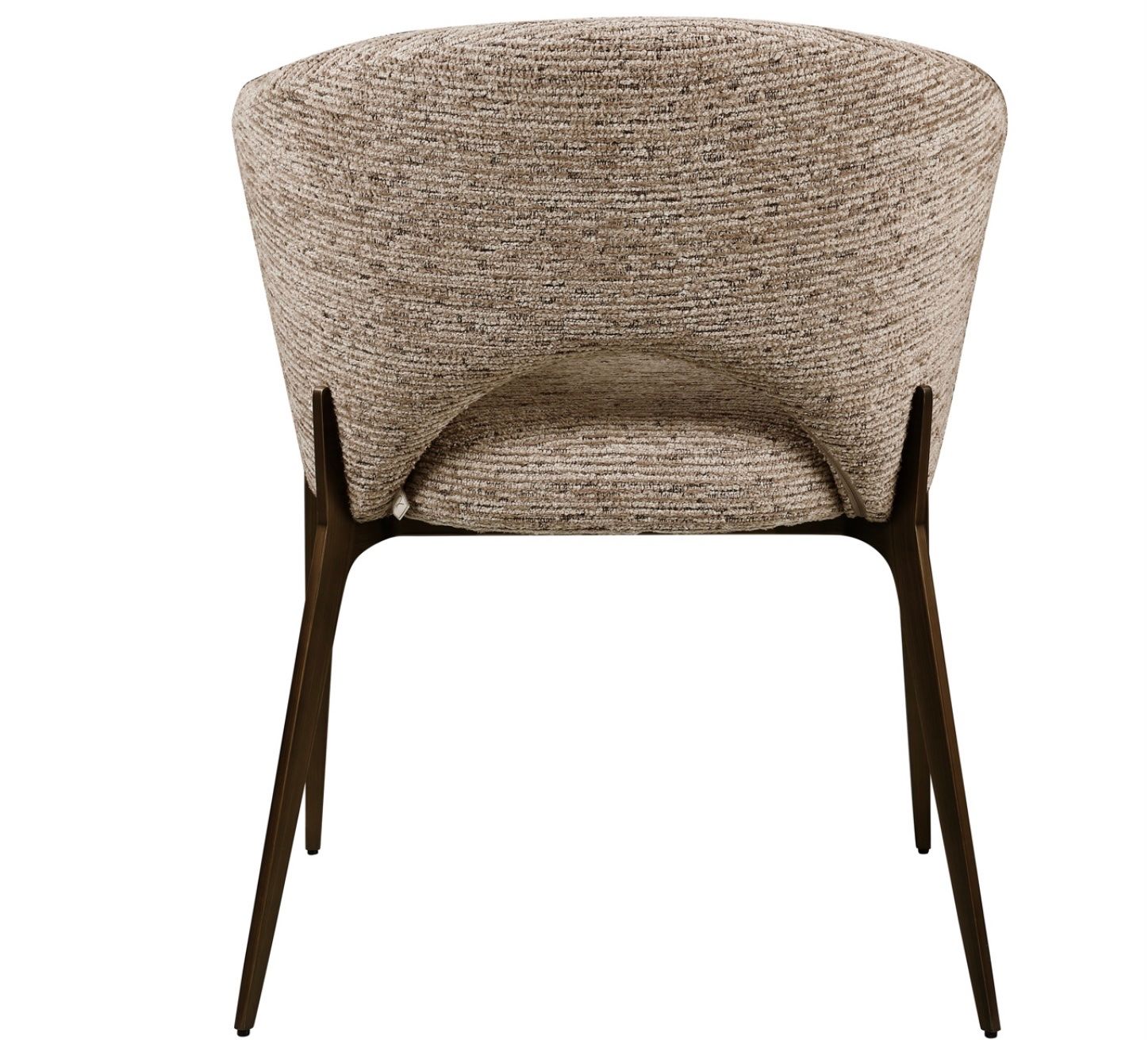 Sedie: RICHMOND INTERIORS Dining chair Kenzi mocca linear fire reta – Nuovo e nell'imballaggio originale da Ruswil venduto da Miami-2026 4