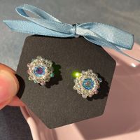 NEU: Swarovski Blumen Ohrstecker Handmade Edelstahl #2