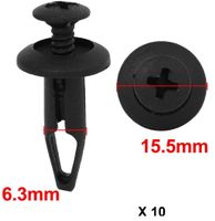 10 x Universal Plastik Auto Befestigungs