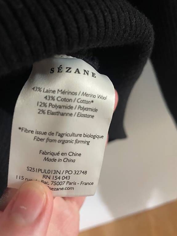 Maglioni & Felpe: Sézane Feinstrick-Pullover Schwarz, Gr. M – Usato da Zürich venduto da Ineselisabeth 1