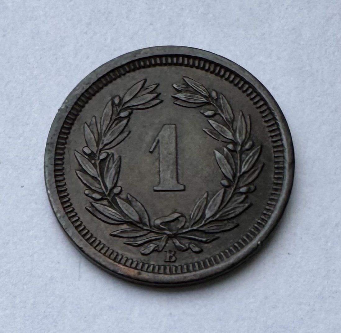 Tutti le monete: 1883 1 Rappen unz – Nuovo (secondo la descrizione) da Kirchberg SG venduto da Zenhad69 2