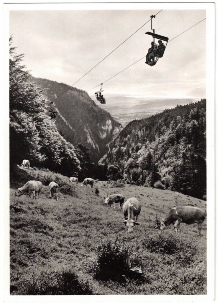 Cartoline postali: Weissenstein - Kurhaus mit Sessellift – Usato da Binningen venduto da Mountainrider