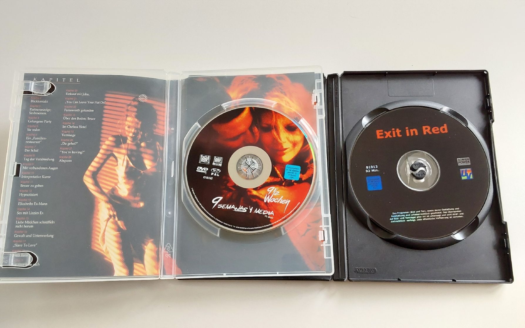 Tutti i DVDs: DVD Set 9 1/2 Wochen und Exit in Red gebraucht – Usato da Worb venduto da niklas2001 2