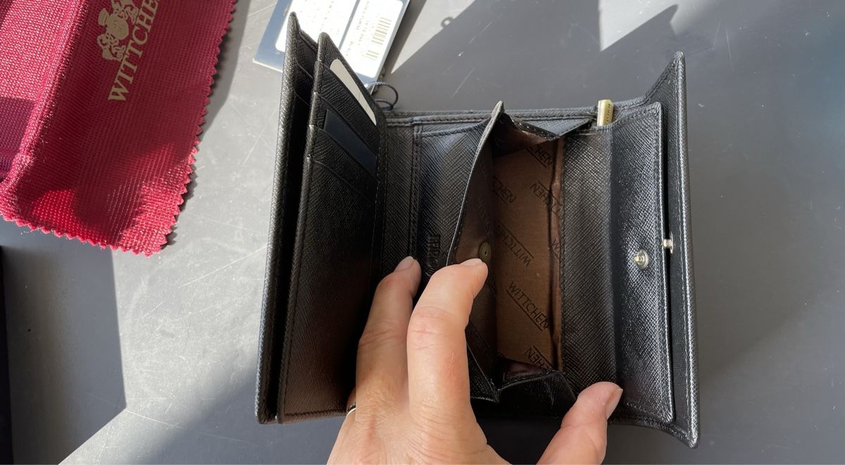 Brieftaschen: Schwarzes Leder Portemonnaie Wittchen – Neu und originalverpackt aus Ebikon von elischka 9