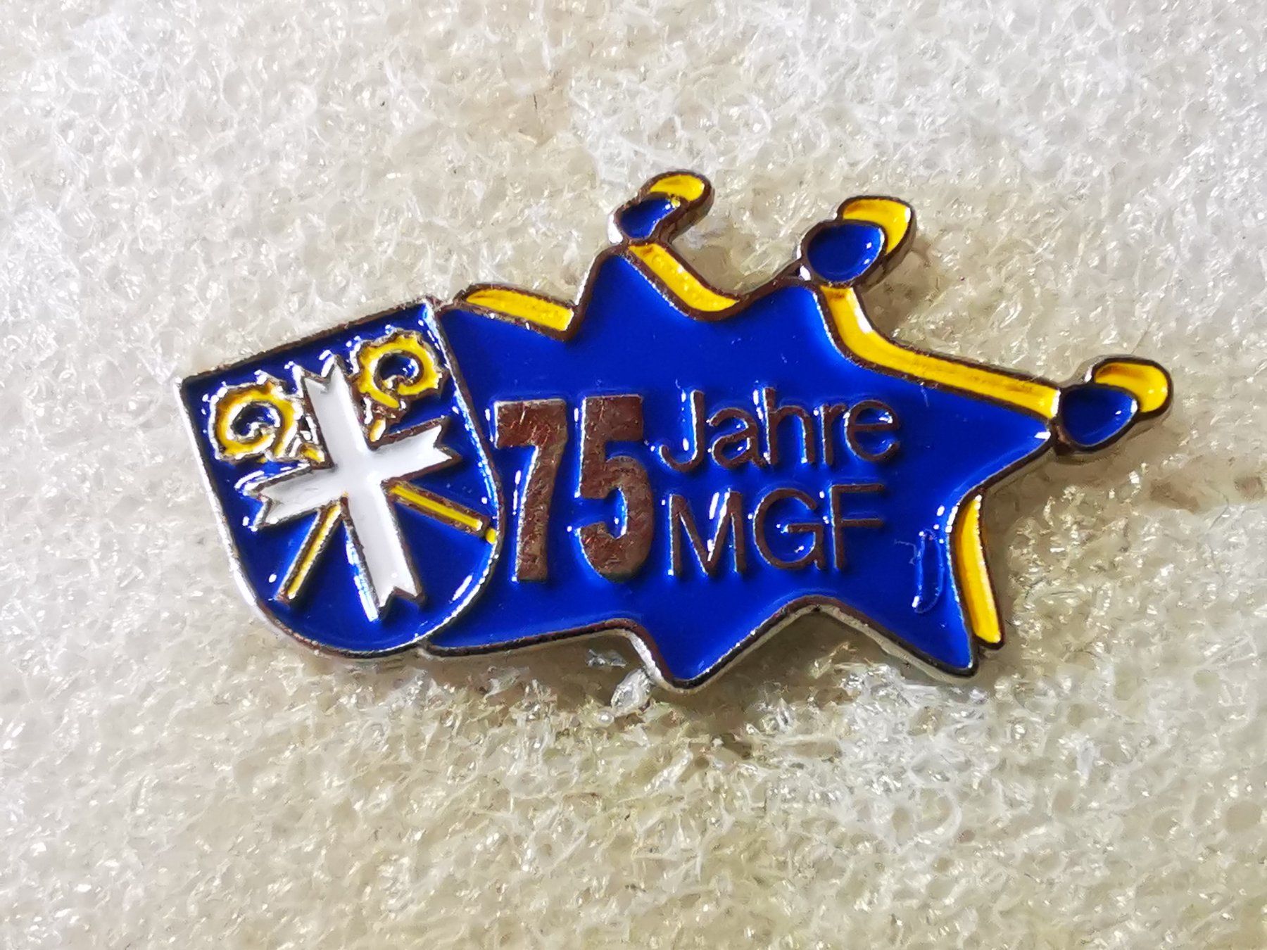 Placchette & Badge: Ansteckpin 93: 75 Jahre MGF – Usato da Oppligen venduto da Pin-Fall-Shop