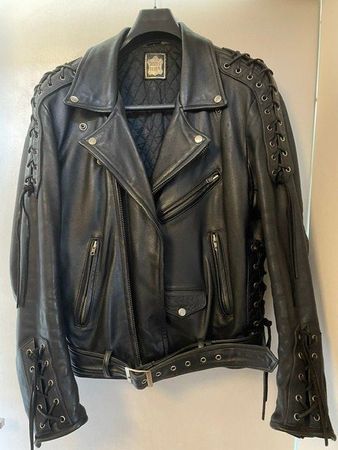 iXS Motorrad-Lederjacke – Schwarz