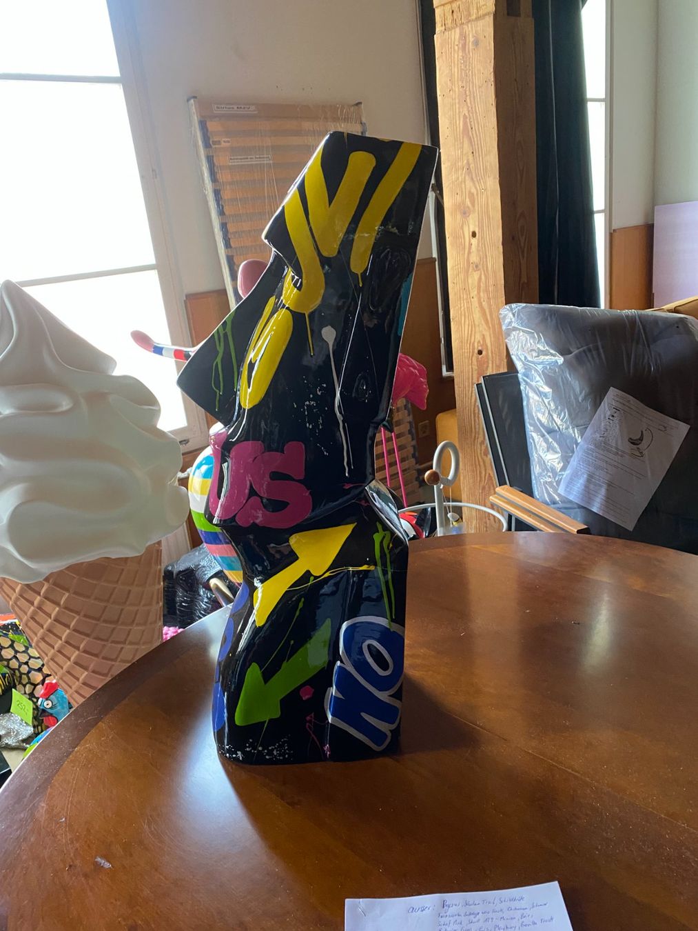Tutte le decorazioni: Skulptur / Figur OsterInsel Neuware / Popart – Nuovo (secondo la descrizione) da Liestal venduto da dev_qcm9 2