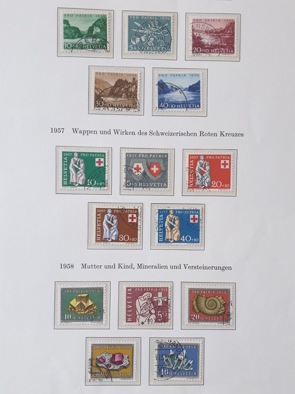 Alle Briefmarken: (481) Pro Patria Sammlung 1938 - 1964 – Gebraucht aus Schwarzhäusern von Inot3 6
