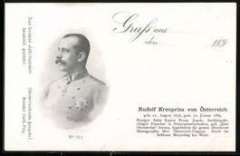 Porträt Kronprinz Rudolf von Österreic