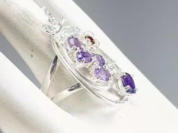 Anelli: Schmetterling Amethyst Silber Ring G60 Bague Argent Papillon – Nuovo (secondo la descrizione) da Prilly venduto da ilyria73 4
