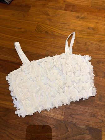Top weiss Blumenmuster Grösse S Zara neu