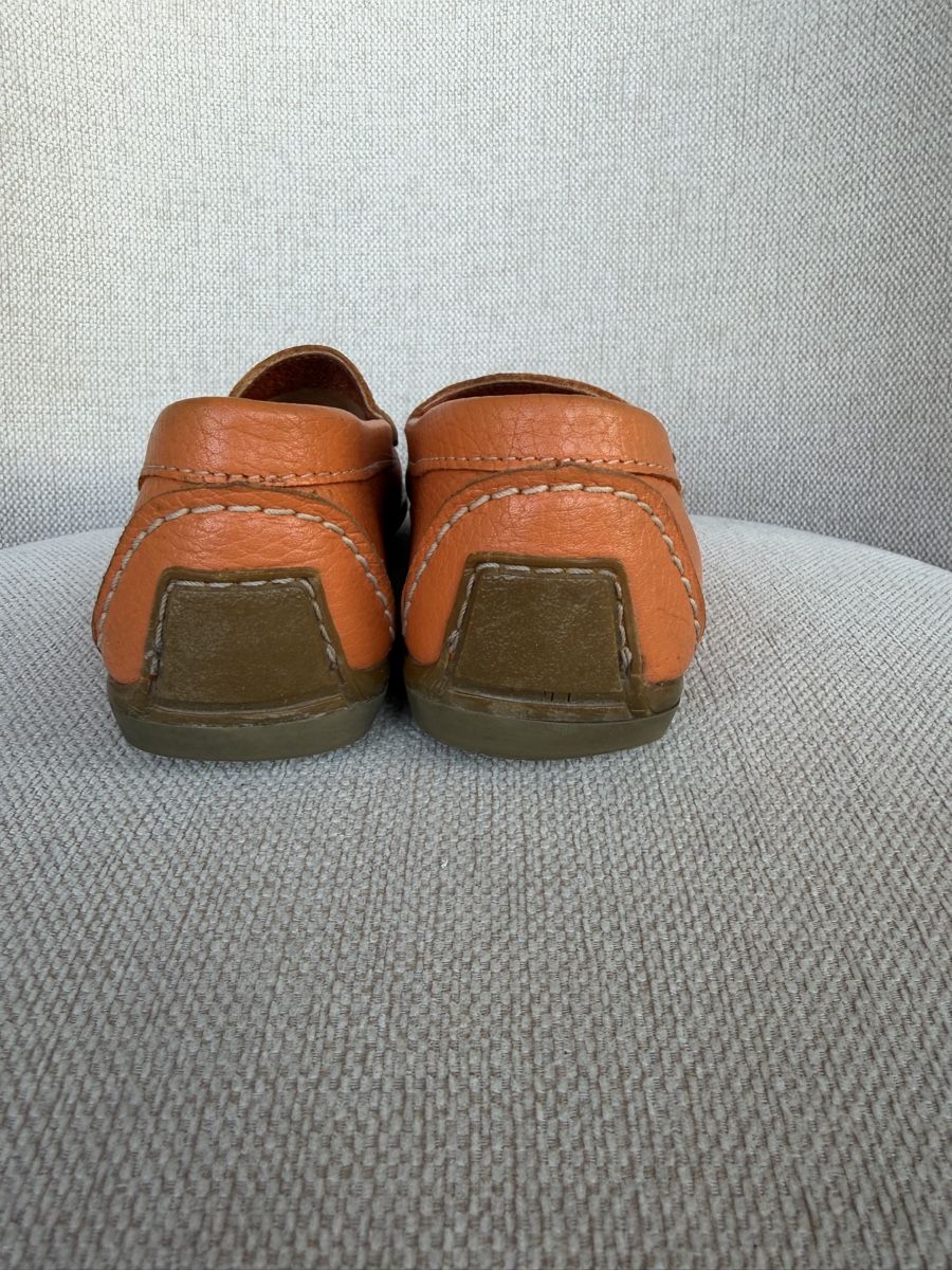 Herrenschuhe: Lederschuhe Mokassins Orange Gr 36 – Gebraucht aus Basel von Ksjusha 2