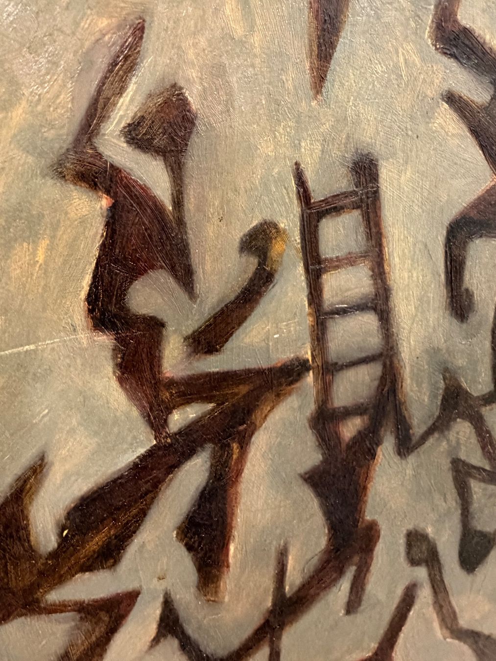 Dipinti: Abstraktes Ölgemälde "Au voleur!" 1975 Einzigartiges Kunst – Usato da Basel venduto da PAUL_ART 7
