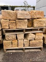 Mauersteine, gelb-cremefarbiger Kalkstein, Preis pro 100 kg