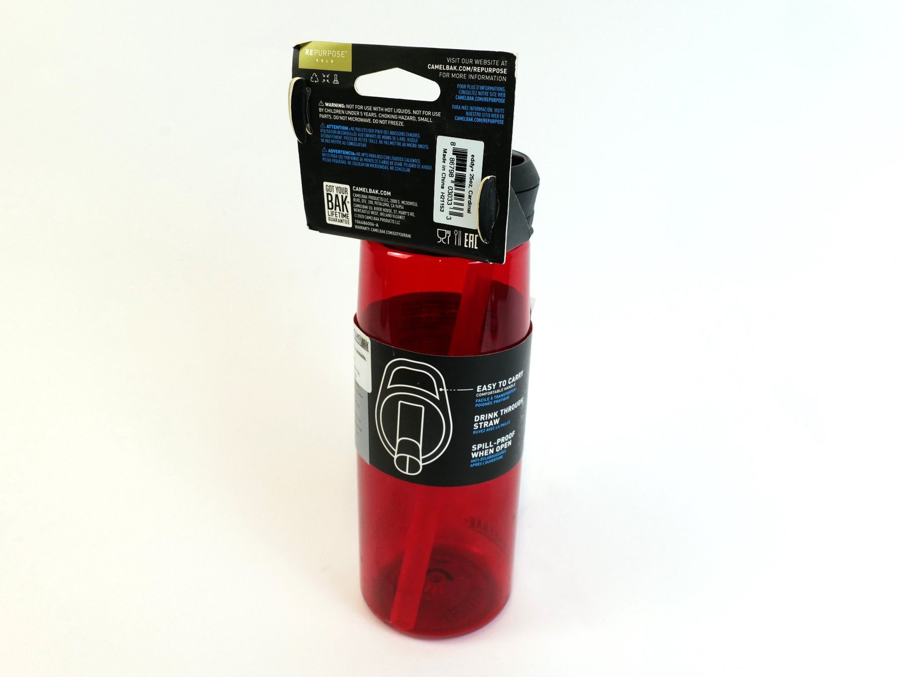 Camelbak Trinkflaschen & Thermosflaschen: CAMELBAK Eddy+ 0.75L Trinkflasche rot – Neu und originalverpackt aus Schaffhausen von  1