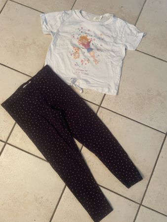 Süsses Sfera Mädchen Outfit Set Shirt Glitzer Hose Gr.140/15