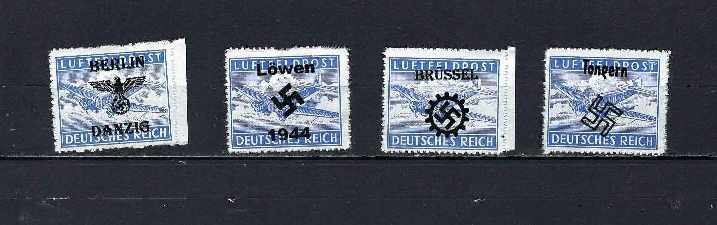 Tutti i francobolli: Luftfeldpost mit Aufdruck ** – Nuovo e nell'imballaggio originale da Lindau venduto da Rickie123