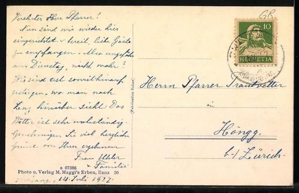 Cartoline postali: Conters, Panorama mit Blick nach Reams – Usato da Berlin venduto da bartko-reher 1