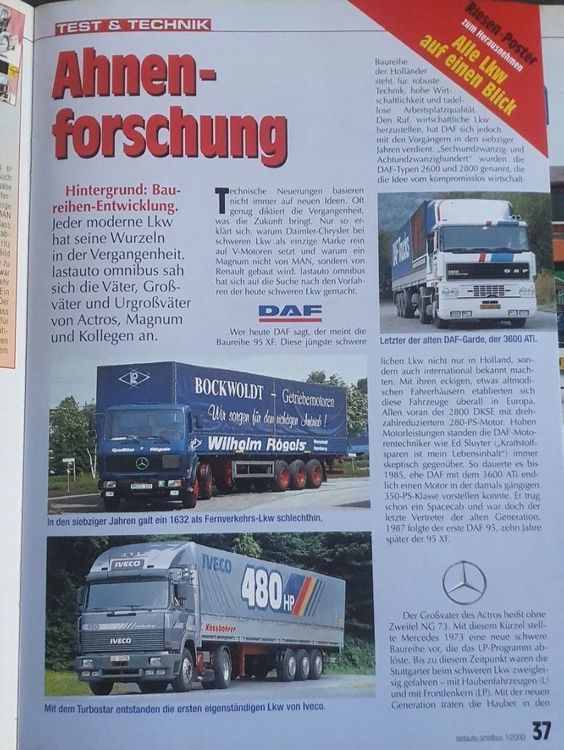 Lastauto Omnibus 1/00 LKW TypVolvo FM 12 MAN Scania xa (Gebraucht) in ...