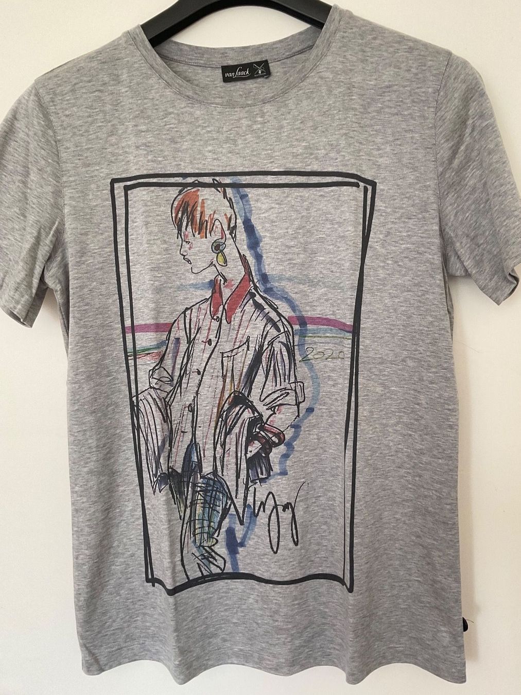 T-shirt: Van Laack T-Shirt Gr 36/38 NEU hellgrau – Nuovo e nell'imballaggio originale da Urdorf venduto da alda02