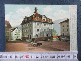 SCHWYZ RATHAUS PLATZ BELEBT 1904 SZ AK