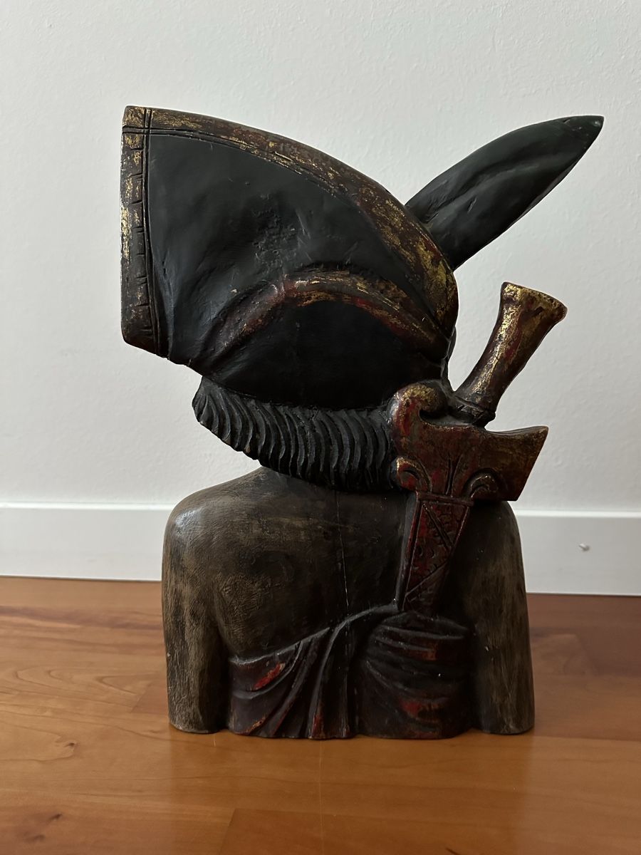 Skulpturen & Statuen: Indonesische Holzfigur Krieger – Gebraucht aus Luzern von Tsugumi0 1