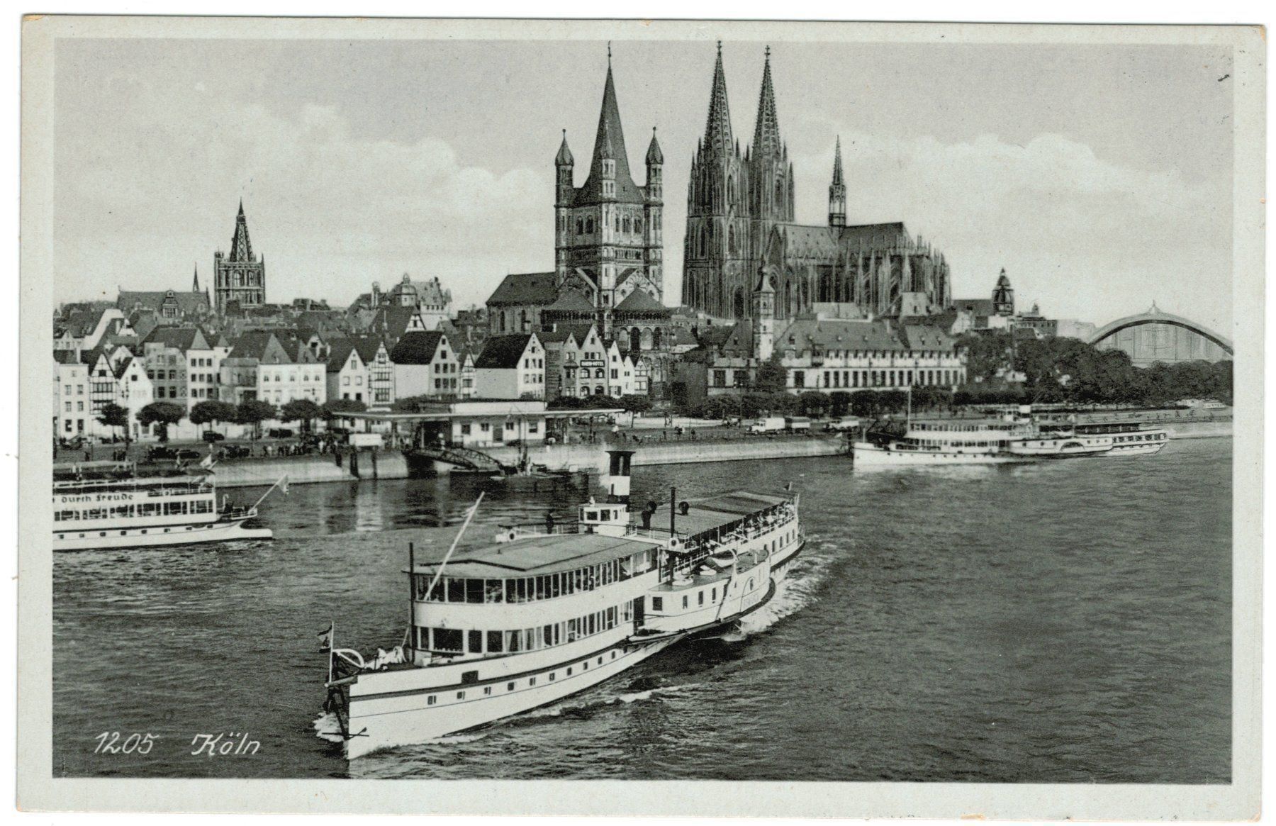 Cartes postales: AK Köln mit Dampfschiff – D'occasion à Zürich par Tolima194