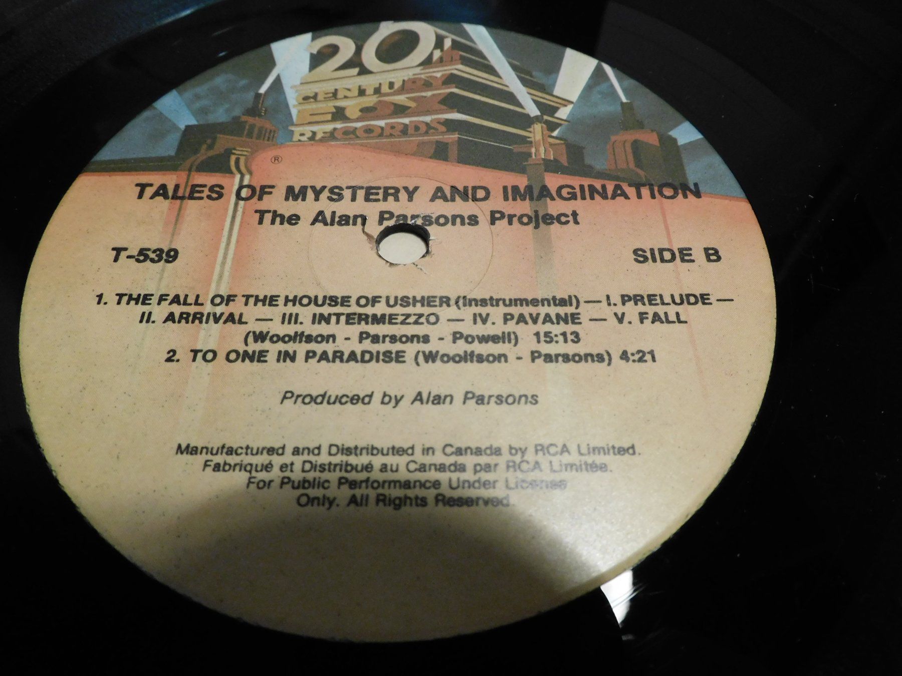 Dischi in vinile: LP Schallplatte 1976 - The Alan Parsons Project     Lp – Usato da Sursee venduto da 76 5