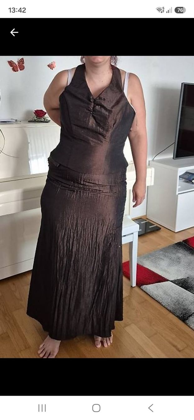 Vestiti: ABENDKLEID GALAKLEID FESTKLEID BRAUN – Usato da Reitnau venduto da cuorematto01 1