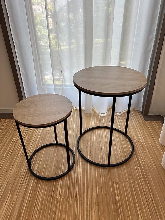 Tischset: Wohnzimmertisch Set schwarz/holzfarben – Gebraucht aus Zürich von roo_8xd6