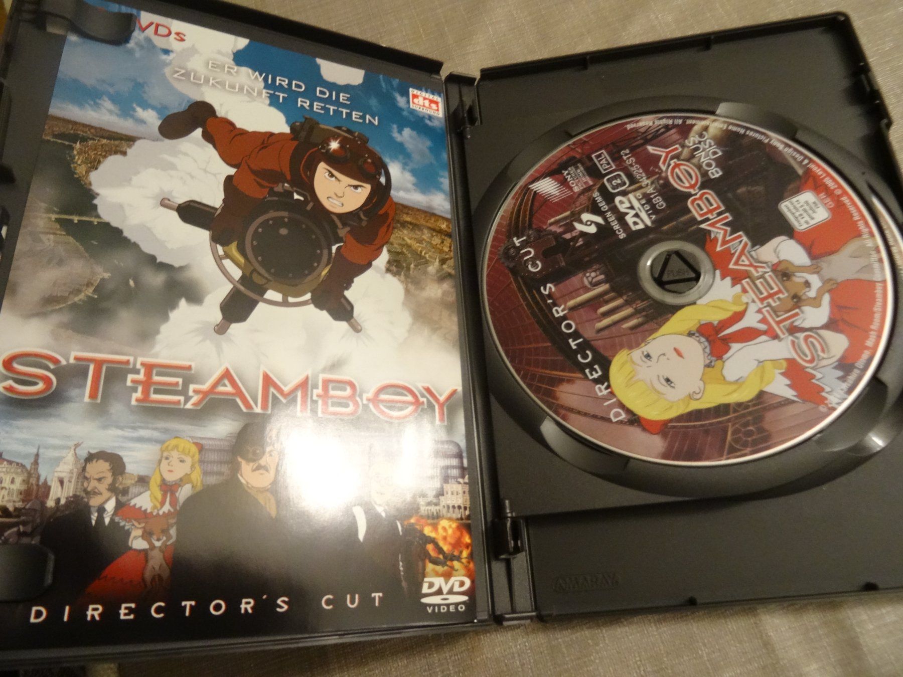 Tutti i DVDs: Steamboy DVD Director's Cut - Anime Klassiker – Usato da Olten venduto da Disc-Verkauf 1