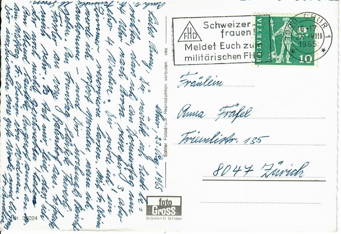 Cartes postales: Kreuzspital Chur – D'occasion à Hochdorf par Ziegel-16 1