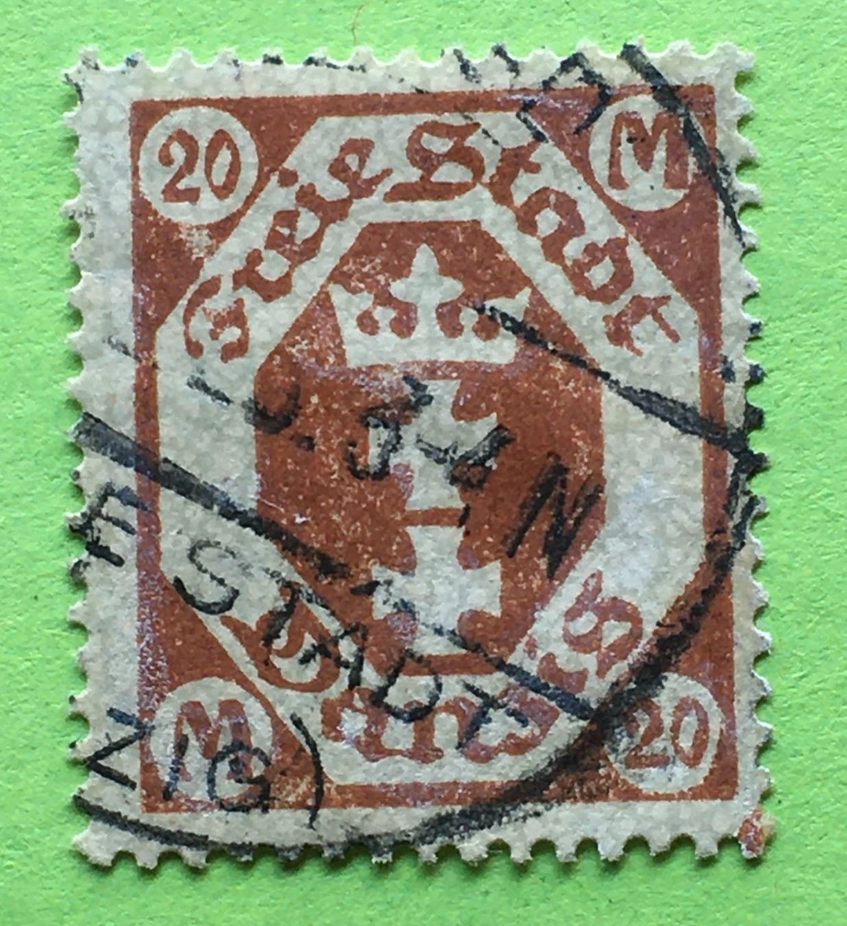 Tutti i francobolli: Briefmarken aus Danzig Stadtwappen gestempelt – Usato da Aarau venduto da Angi-007