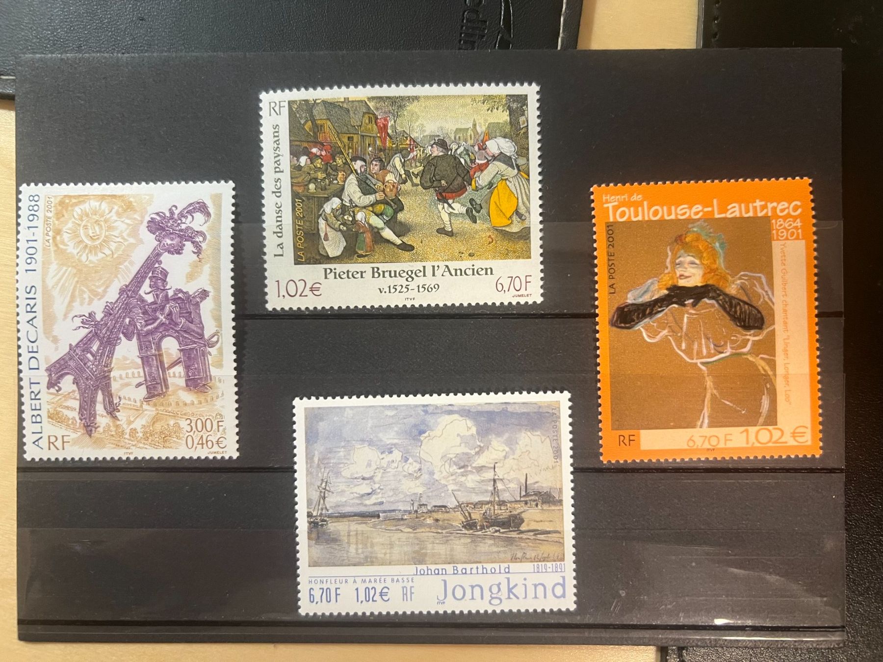 Tutti i francobolli: 4 tableaux Musée Imaginaire 2001** – Nuovo e nell'imballaggio originale da Lausanne venduto da ffhoud