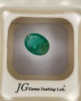 Ab 1 Fr. - 2.44 ct natürl. Smaragd mit Zertifikat (Sambia)