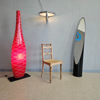Vase Stehlampe Stehleuchte Plexiglas Vasenlampe Floor Lamp