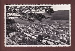 VALLORBE - Vue partielle avec la Gare - 1947