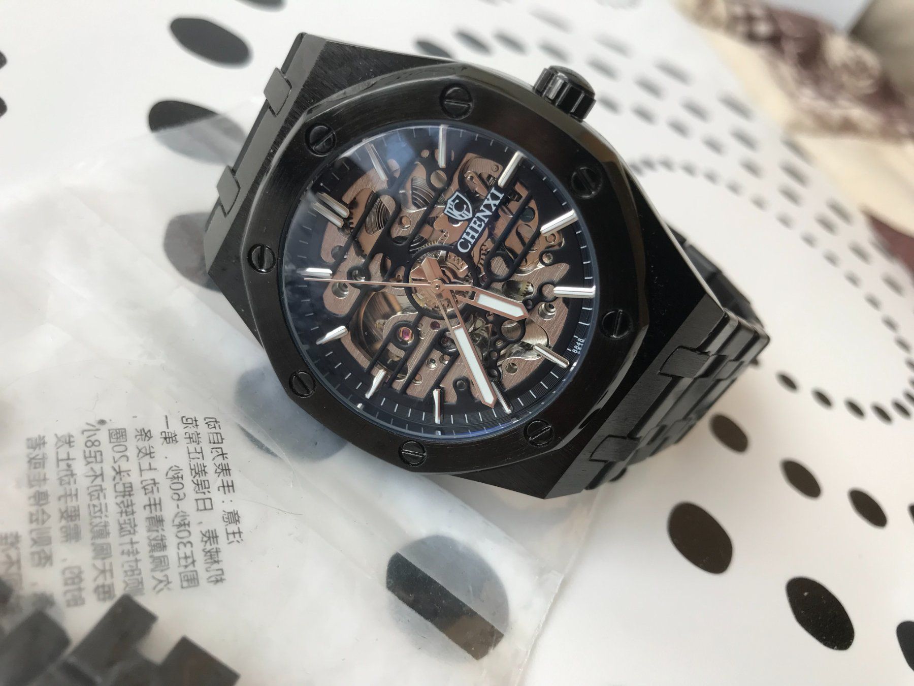 Orologi: AUTOMATIC WATCH - STYLE ROYAL OAK - BLACK - 42 MM - TOP !!! – Usato da Epalinges venduto da dream-watch 7