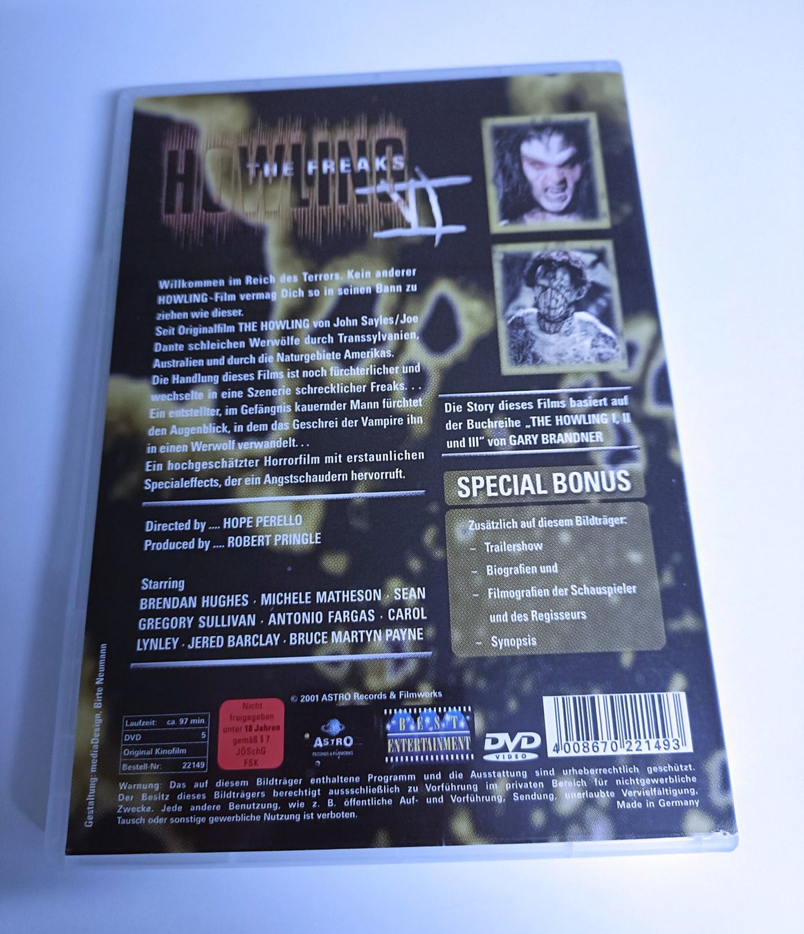 Alle DVDs: HOWLING VI - THE FREAKS – Gebraucht aus Köniz von Movieportal007 1