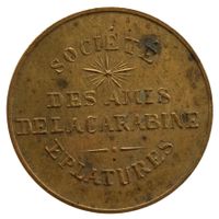 Jeton Société des amis de la Carabine Eplatures Messing
