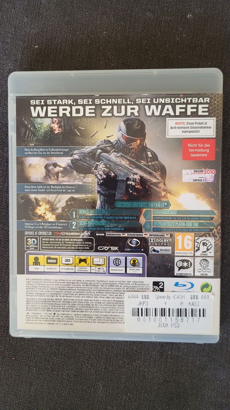 Giochi: Playstation 3 Spiele 3x Kompl.mit Anleitung. – Nuovo (secondo la descrizione) da Biel/Bienne venduto da Retrohr 2